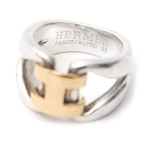 hermes h ring for sale|Hermes intricate silver ring.